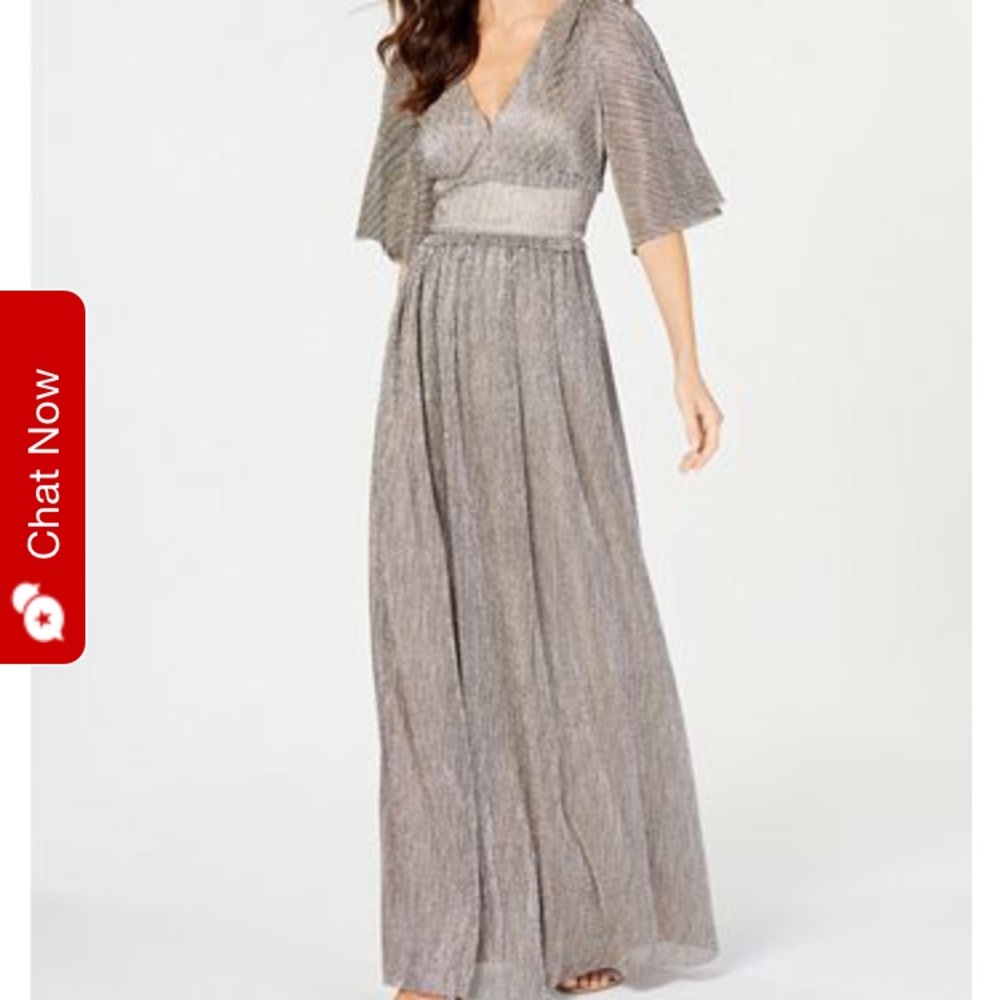 Adrianna Papell Chainmail-Knit Gown (Worn Once)